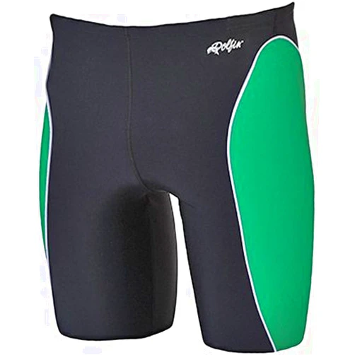 Dolfin Men's Color Block Team Panel Jammer Black/Green/White 36
