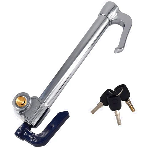 UFFD Car Steering Wheel Lock Brake Pedal Clutch Lock Retractable Hook Anti-Theft for Van Car SUV Lorry Truck Heavy Duty Car Auto Security with 3 Keys