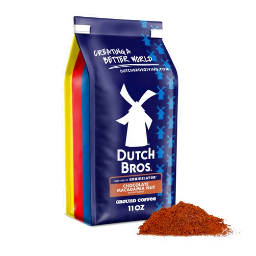 Dutch Bros Coffee Dutch Bros® Chocolate Macadamia Nut Ground Flavored Coffee Inspired by Annihilator®, Bagged 11oz