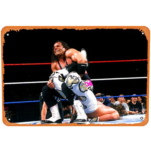 Muecddoa Bret The Hitman Hart Sharpshooter Poster Home Bar Pub Garage Decor Gifts Home Wall Art Decoration 8x12 INCH
