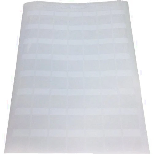 Panduit S100X125YAJ Laser/Inkjet Self-Laminated Label, Polyester, Clear/ White (2,500-Pack)
