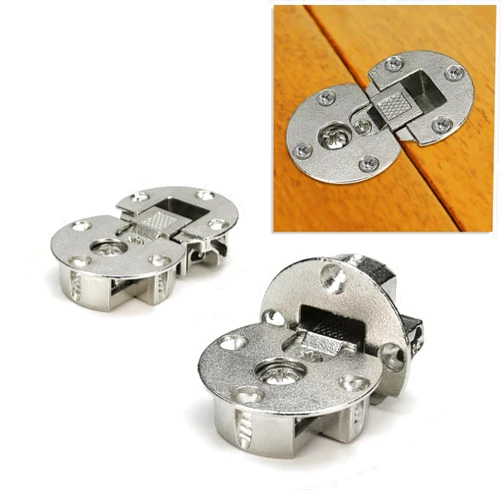 YIDELAI Flap Hinges (1 Pair) Closet Cabinet Door Hinges Adjustable Flat Hinges