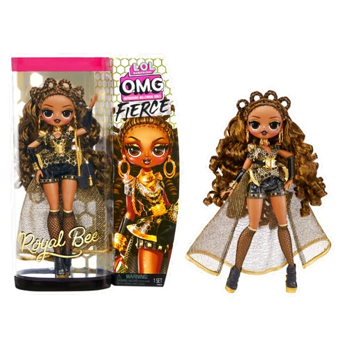L.O.L. Surprise! LOL Surprise OMG Fierce Royal Bee Fashion Doll with 15 Surprises Including Outfits and Accessories for Fashion Toy, Girls Ages 3 and up, 11.5-inch Doll, Collector