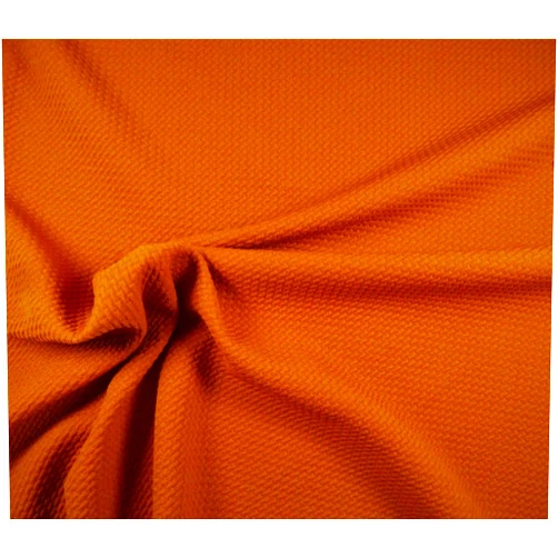 Paylessfabrics.com Bullet Textured Liverpool Fabric 4 Way Stretch Harvest Orange R10