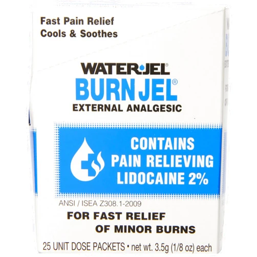 Water Jel, First Aid Burn Relief, Burn jel, 25 count