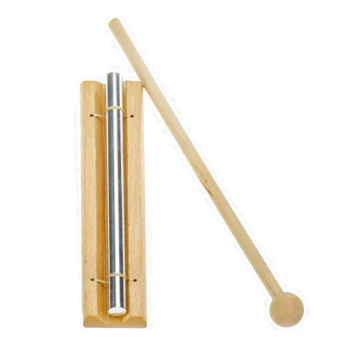 Bitray Meditation Chime, Solo Percussion Instrument with Mallet for Prayer, Yoga, Eastern Energies, Musical Chime Toys Classroom Bell
