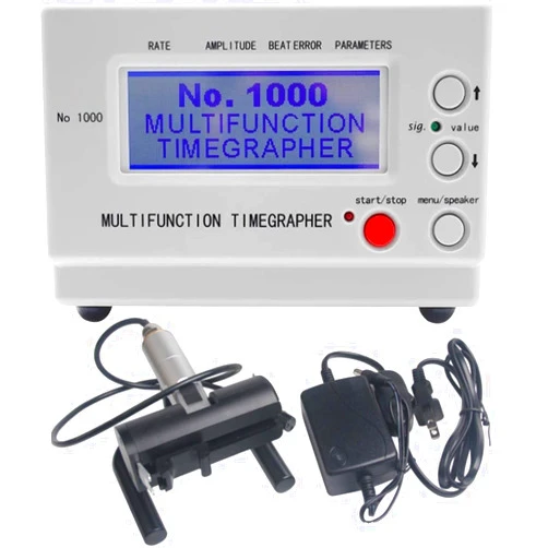 Franc Moody Timegrapher Multifunction No. 1000 Mechanical Watch Timing Machine Watch Tester Calibration Tools with LCD Display for Watchmakers