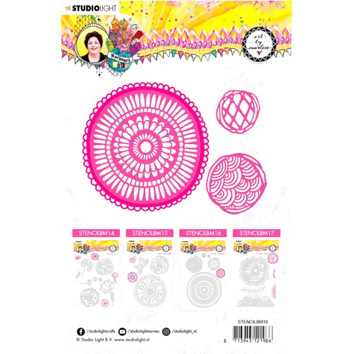 Studio Light Art by Marlene Cutting & Embossing Die Circle Shaped Marlene’s World nr.16 STENCILBM16