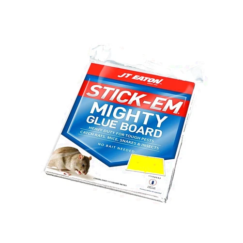 JT Eaton Stick Em 157 City Rat and Snake Glue Traps, Indoor Home Glue Trap, 1 Pack