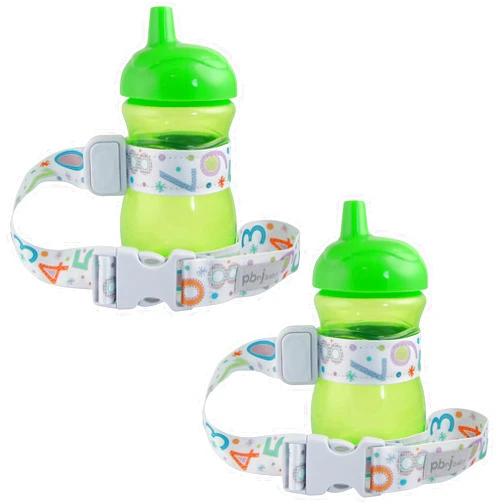 PBnJ Baby SippyPal Sippy Cup Holder Strap Leash Tether 123 2-Pack)