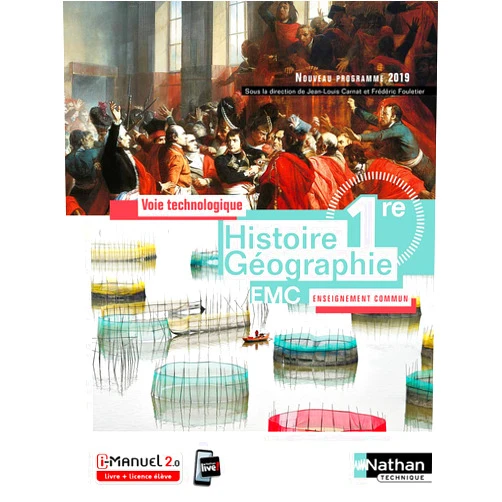Yves Bresolin,Dominique Colonna,Dominique Delmas,Éric Godeau,Rémi Houley,Valérie Ladigue,Marie-Carmen Macias,Yves Magotteaux,Franck Micolier,Adèle Perrin,Anne Philippon,Mélina Pierallini,Joëlle Salazar,Evelyne Soumah,Aurélie Tapie,Roland Tissot,Jean-Louis Carnat,Fredéric Fouletier Histoire-Géographie EMC 1re - Voie technologique - Enseignement commun - Livre + licence élève