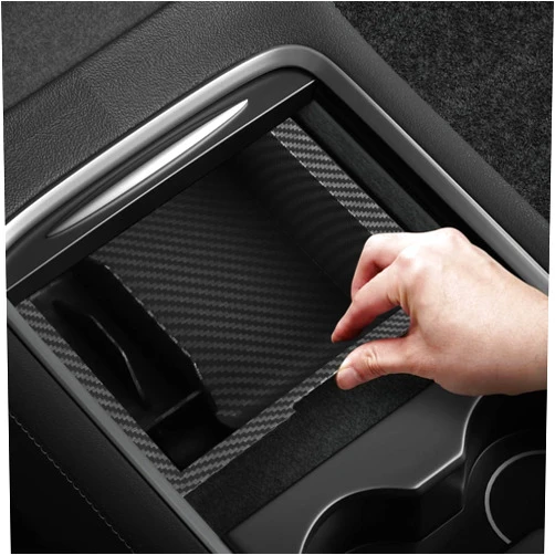 ZHOL Tesla Model 3 Model Y Center Console Organizer Tray Hidden Armrest Storage Box for 2024-2021 Model Y 2023-2021 Model 3 Storage Box Interior Accessories