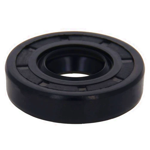 Othmro Shaft Oil Seal,15x35x8mm Nitrile Rubber Cover Double Lip with Spring for Bearing Shaft,Black 1pcs