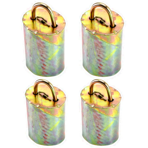 QWORK Cow Anti-Lost Bells, 4 Pack, Cattle Goat Horse Sheep Grazing Metal Bells, 4