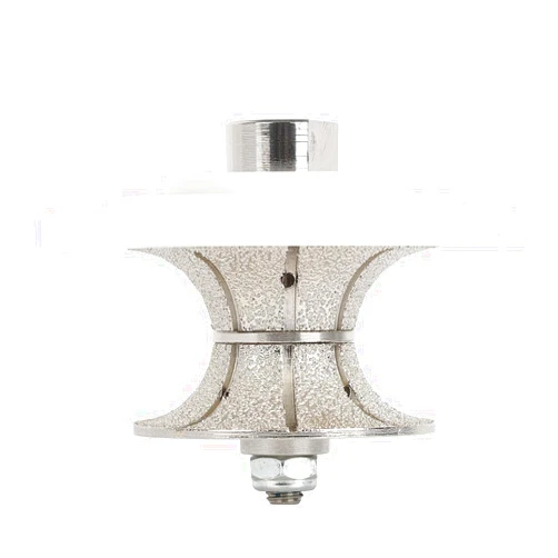 Raizidom Raizi 1-1/2 inch Full Bullnose Diamond Hand Profiler Router Bit Profile Wheel for Marble Granite Porcelain Ceramic Tile(V40)