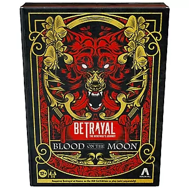 Hasbro Gaming Betrayal The Werewolf's Journey Blood on The Moon Tabletop Board Game Expansion, Ages 12+, Requires Betrayal at House on The Hill 3rd Edition to Play Betrayal the Werewolf's Journey - Blood on the Moon (Expansion Pack)