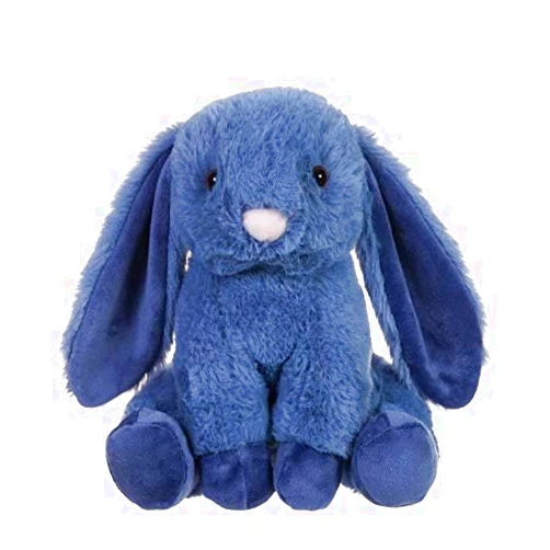 Apricot Lamb Toys Plush Navy Blue Bunny Rabbit Stuffed Animal with Fluffy Soft Ears (Navy Blue Bunny, 8 Inches)