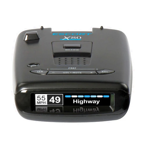 Cobra Escort X80 Laser Radar Detector - Extreme Long Range Early Alert Protection, False Alert Filter, Multi Color OLED Display, Crystal Clear Voice Alerts, Live Crowd Sourcing, Black