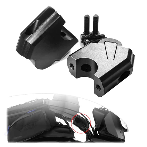 YHTIMIOX Motorcycle HandleBar Riser Clamp 45MM Heightening Mounting Mount Riser For RA1250 PA1250 Pan America 1250 S Special