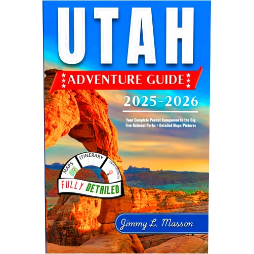 By Jimmy L. Masson (Author) Utah Adventure Guide 2025-2026: Your Complete Pocket Companion to the Big Five National Parks + Detailed Maps/Pictures