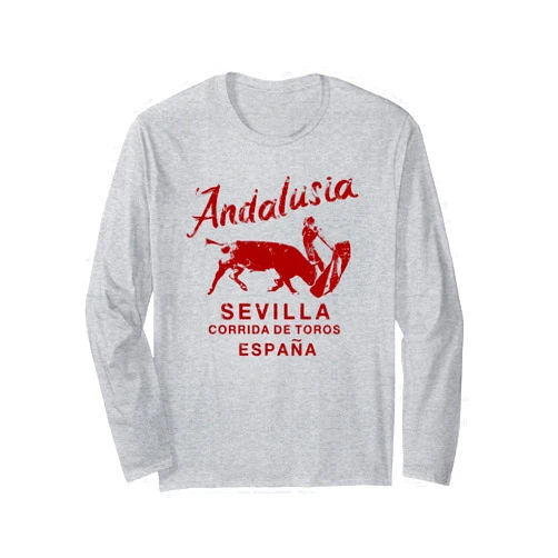 SPAIN Seville Bullfight ESPANA Seville Spain Bullfighting Matador Andalusia Vintage Long Sleeve T-Shirt