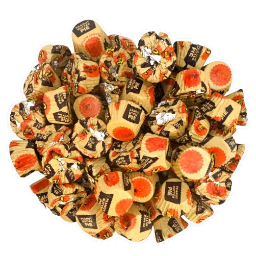 KLUB BULK Miniatures Peanut Butter Pie Flavored Peanut Butter Cups Candy- 1.5 Lbs Mini Milk Chocolate, Peanut Butter with Crunchy Graham Flavor Cookie Pieces-Perfect for Parties, Snacks, and Baking(24 oz)