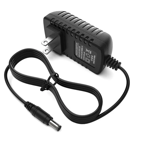 TMEZON 12 Volt 2A Power Adapter Supply AC to DC 2.1mm X 5.5mm Plug 12v 2 Amp Wall Plug Extra Long 8 Foot Cord LED Strip Module Light