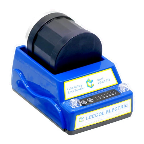 Leegol Electric 1LB Rock Tumbler – Rotary Rock Polisher with 7-Day Timer