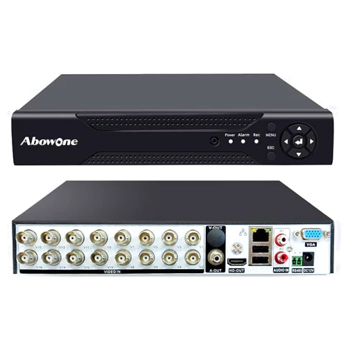 Abowone 16 Channel 2MP 1080P DVR Recorder Hybrid 6-in-1 DVR H.265+ 16CH Security Digital Video Recorder Support Analog AHD/IP/TVI/CVBS/CVI Camera (No Hard Drive)