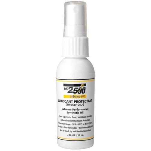 Mil-Comm MC2500 Gun Oil and Lubricant Protectant 2-Ounce Spray Bottle, Extreme Performance Synthetic Firearm Oil