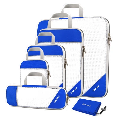 Gonex Compression Packing Cubes, Gonex Extensible Storage Mesh Bags Organizers