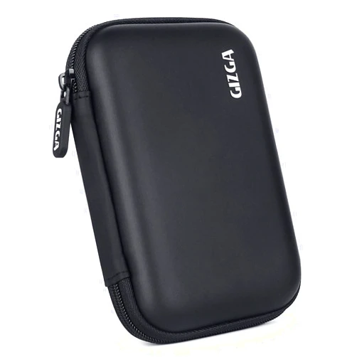 AirCase GIZGA Hard Disk Drive Pouch Case for 2.5“HDD Cover Wd Seagate Slim Sony Dell Toshiba (Black)