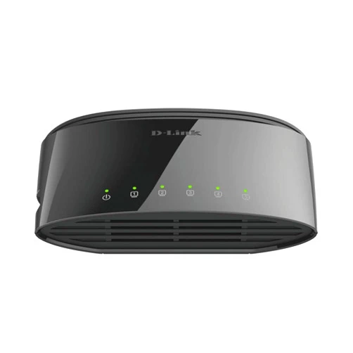 D-Link Ethernet Switch, 5-Port Gigabit Plug n Play Compact Design Fanless Desktop Switch (DGS-1005G),Black