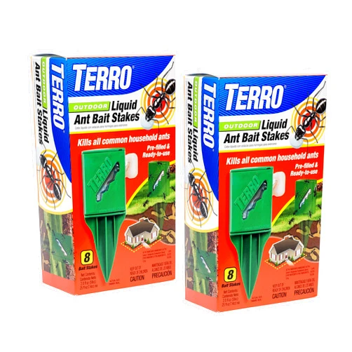 TERRO T1812SR Outdoor Liquid Ant Bait Stakes-2 Pack