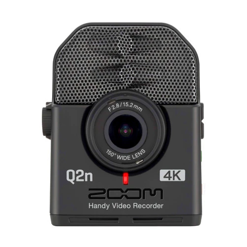 Zoom Q2n-4K Handy Video Recorder, 4K/30P Ultra High Definition Video, Compact Size, Stereo Microphones, Wide Angle Lens, for Recording Music, Video, YouTube Videos, Livestreaming