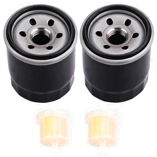 Kizut 2 Pack 136-7848 Oil Filter for Toro 120-4276 127-9222 V-Twin Engine Timecutter SW4200 SW5000 SS4250 SS5000 SS5425 MX5000 Oil Filter with Fuel Filter