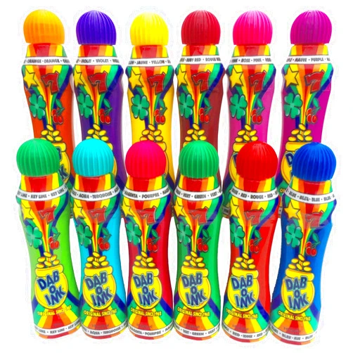 Dab-O-Ink 3oz Bingo Daubers - Mixed Colors - 12ct