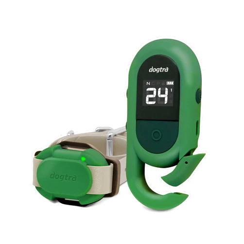 Dogtra CUE Green – E-Collar for Dogs Training Collar with Remote – Training Made Easy for Everyday Dog Owners – Gentle Vibration, Custom Boost, Waterproof, Rechargeable, 400-Yard Range System