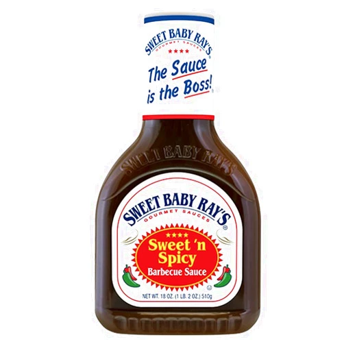 Exit 28 Bargains Sweet Baby Rays Sweet 'n Spicy 18 oz Barbecue Sauce w/Exit 28 Bargains Sticker