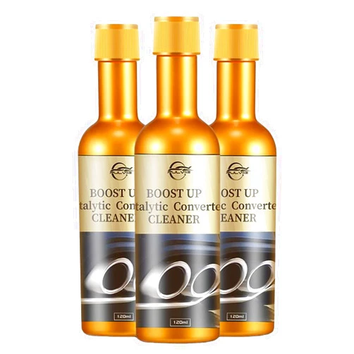 PLAZRU Catalytic Converter Cleaner for Car Engine Cleaner Powerful Booster Cleaner Oxygen Sensor The Fuel Injectors Cylinder Heads Cleaning Agent (3Pcs)