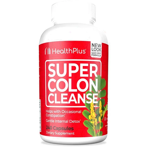 Health Plus Super Colon Cleanse -- 500 mg - 240 Capsules