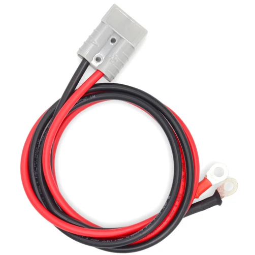 AMOMD 50A 600V Anderson Connector Plug with O-Ring Battery Connector Cable 8AWG 100cm(39.37