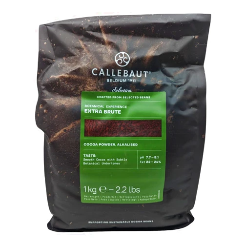 Callebaut Extra Brute Cocoa Powder, 22-24% Fat, 1kg (2.2 lbs)