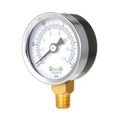 AXAUCHOZ 40mm 0~200psi 0~14bar Filter Water Pressure Dial Hydraulic Pressure Gauge Meter Manometer 1/8