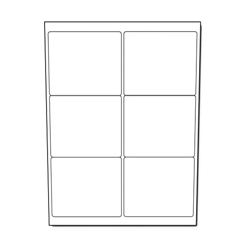 Desktop Publishing Supplies Photo Glossy Inkjet/Laser Shipping Labels 4 x 3 1/3-60 Labels