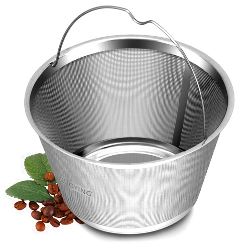 RUOYING 4-5 Cup Reusable Permanent Basket Coffee Filters, Coffee Filters 4 Cup, Perfect Fit Mr Coffee Coffee Makers and Brews, Replace 4 Cup Mr Coffee Gold Tone Coffee Filters