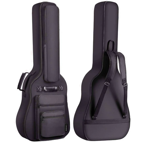 CAHAYA Acoustic Guitar Bag Thick Padding Waterproof Dual Adjustable Shoulder Strap Guitar Case Gig Bag 40 41 inch with Back Hanger Loop