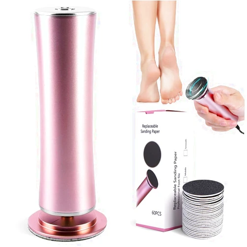 FHNUVB Electric Foot Callus Remover, Powerful Electric Callus Remover for Feet, Pain-Free Electric Foot File with 60pcs Sanding Disc, Adjustable Speed Foot Sanders for Remove Dead Skin Calluses