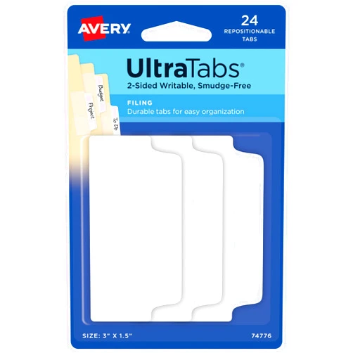 Avery Filing Ultra Tabs, 3