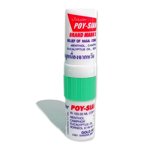 POY-SIAN Mark II Menthol Aromatherapy Nasal Inhaler, Natural Herbal Remedy with Cooling Essential Oils Poysian (1 Stick)